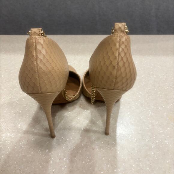 BCBGMAXAZRIA Nexxa Women's Size 6 Almond Snake Print Carrano Dress Pump Heels - Picture 5 of 11